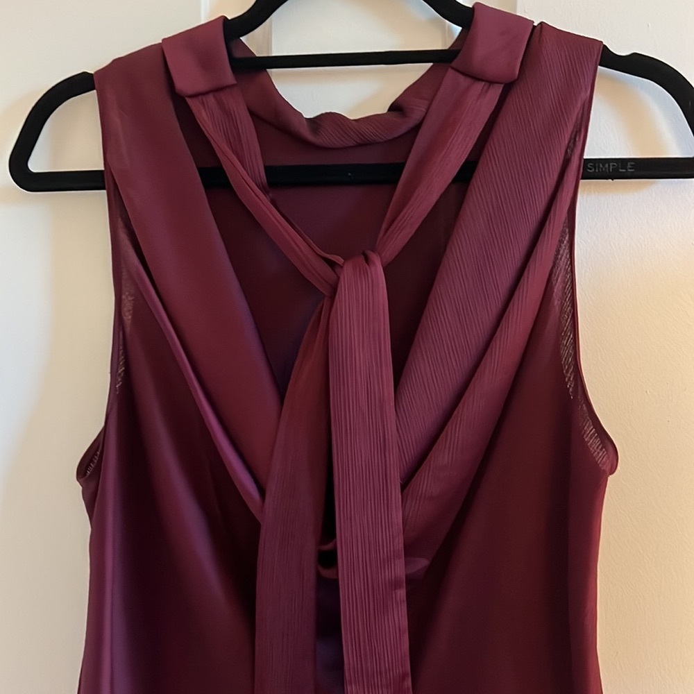 ASTR Beautiful Plum Tank with Tie 🌸